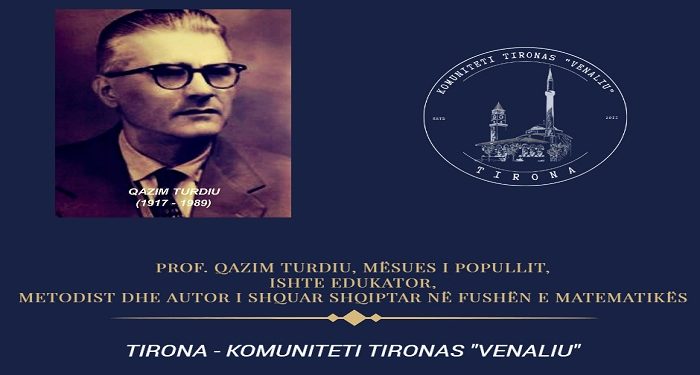 Kujtojmë me nderim Prof. Qazim Turdiu, ai lindi më datë 7 qershor 1917