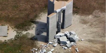 Shpërthimi i monumentit misterioz në SHBA shton zërat se ‘Zoti goditi gurët satanikë’