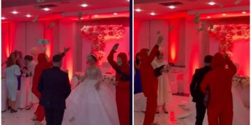 VIDEO/ “Casa de Laçi”! Paraja “lumë” në mes të dasmës: Laçianët hapin thesin dhe zbrazin gjithçka