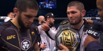 VIDEO/ Khabib e kishte pagëzuar si pasardhësin e tij! Profecia u përmbush, Islam Makhachev bëhet kampioni i ri në UFC