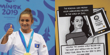 Me 18 medalje ari, shqiptarja Majlinda Kelmendi futet në librin “Guiness’