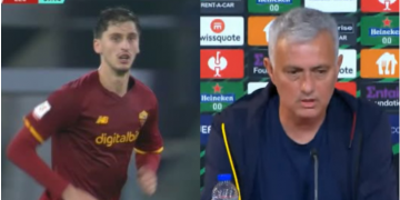 Vetëm 7 minuta, e futi si mesfushor! Mediat prestigjoze pyet Mourinhon: Ku shkoi Marash Kumbulla, përse e nxore nga radari?