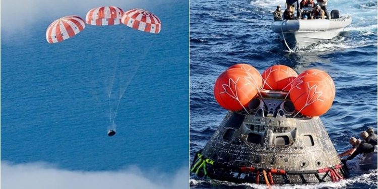 Kapsula Orinon e NASA-s përfundon me sukses misionin: Kthehet nga Hëna dhe zbret në Paqësor