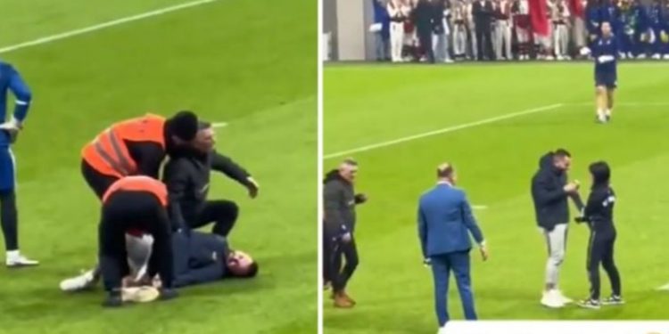 Faqja angleze publikon momentin e propozimit për martesë në stadiumin ‘Air Albania’: Imagjinoni po t’i thoshte ‘Jo’