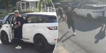 Luizin dhe Kiarën i zë shiu në mes të Tiranës: ‘S’është momenti për romanticitet’