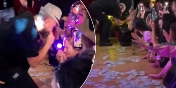 Luiz Ejlli koncert në Amerikë: “Çmendet” publiku, skena mbushet me dollarë (Video)